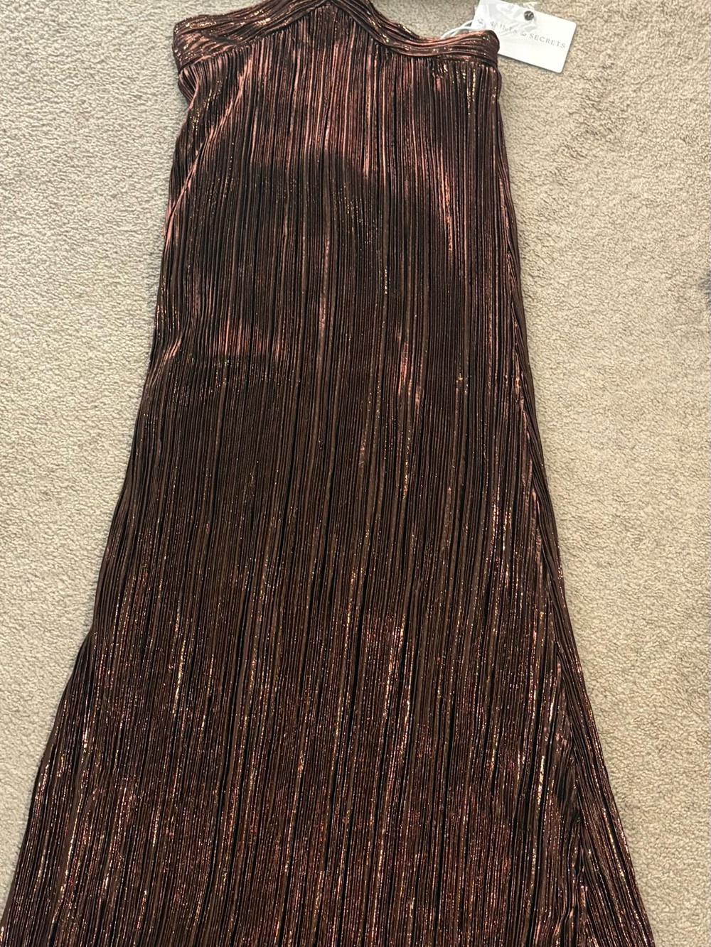 Billy J Elka maxi dress in chocolate (NWT)